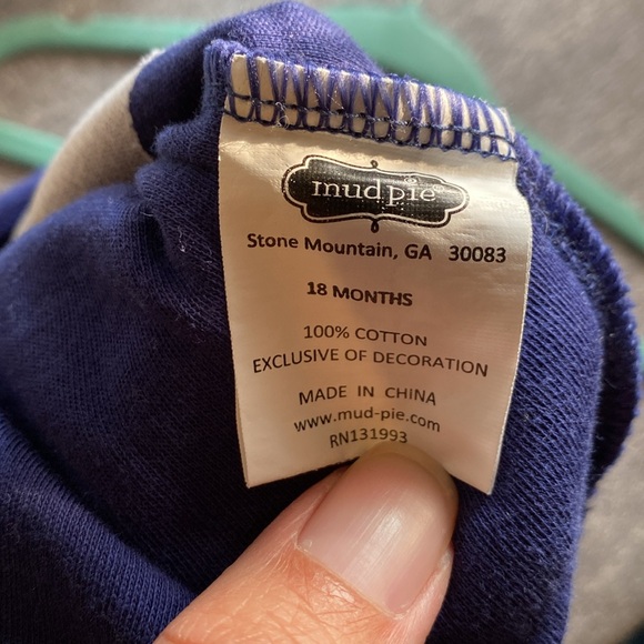 Mud Pie - Big Bro Short Sleeve Shirt - Size: 18M - Picture 5 of 5